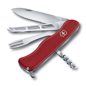 Victorinox - нож сладной Cheese 111 мм  8 функций красный - 1