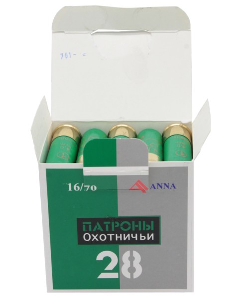 патрон 16х70 дробь 1 навеска 28 г ANNA - 3