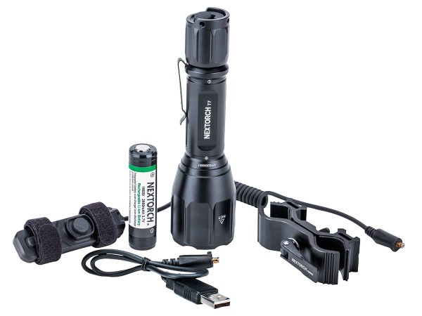 Фонарь с комплектом тактический NexTorch T7 Long Range Set V2.0, 1300lm, выносн.кнопка